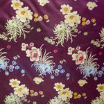 Tissu Fantaisie Kimono Bordeaux - Ribes y Casals