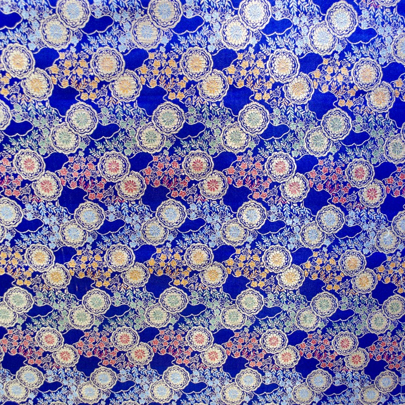 Tissu Fantaisie Medailles Bleu Électrique - Ribes y Casals