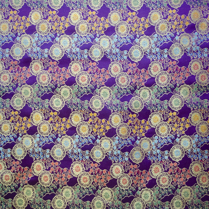 Tissu Fantaisie Medailles Violet - Ribes y Casals