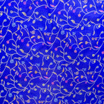 Tissu Fantaisie Branches Bleu Électrique - Ribes y Casals