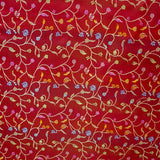 Tissu Fantaisie Branches Rouge - Ribes y Casals
