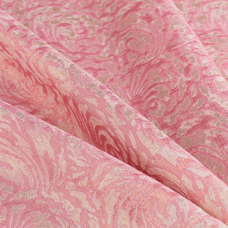 Tissu Fantaisie Traits Rose Bonbon - Ribes y Casals