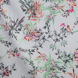 Tissu Stretch Flamenco Floral Gris Vert - Ribes y Casals
