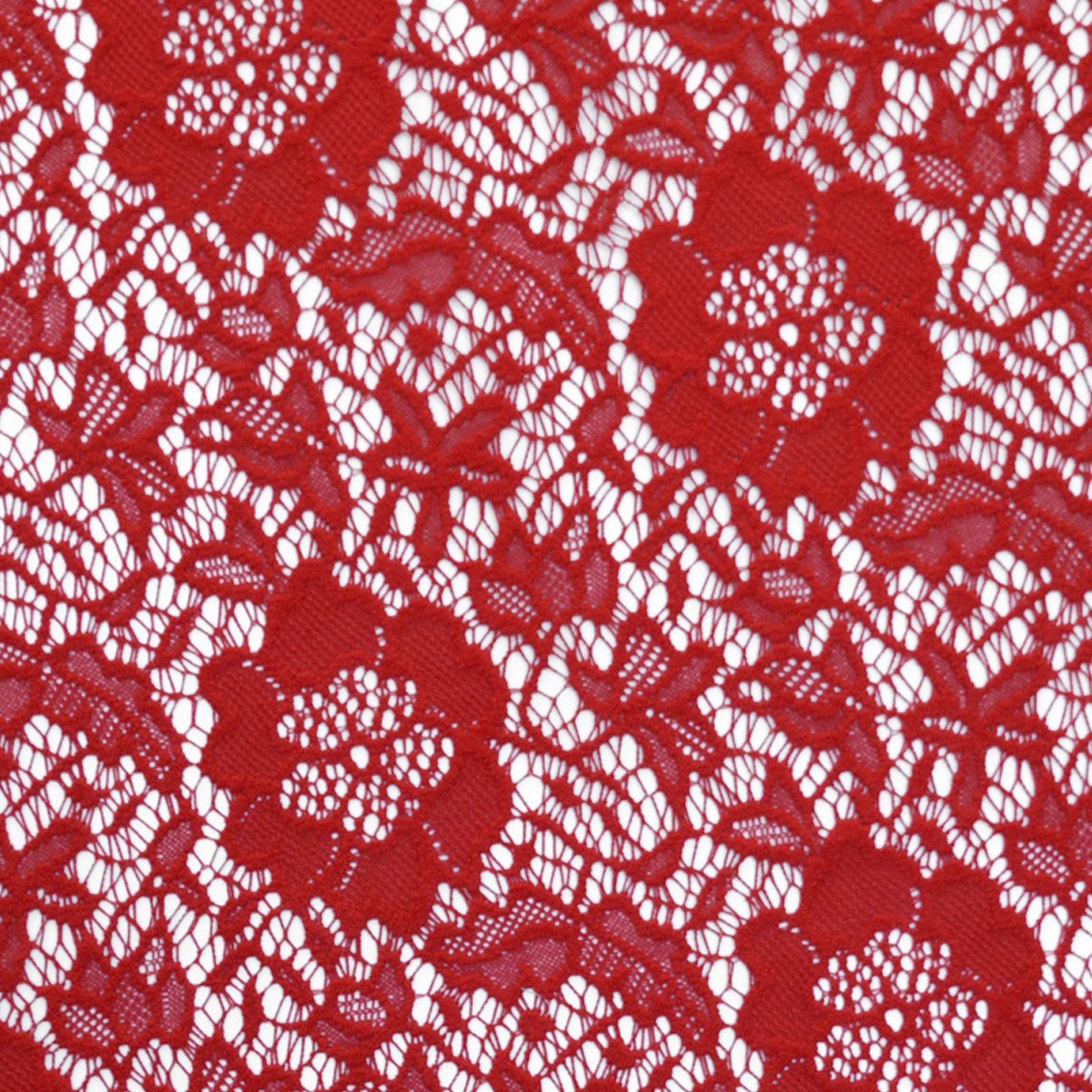 Tissu Flamenco Dentelle Vintage Rouge - Ribes y Casals