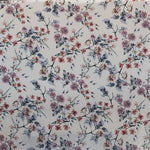 Tissu Fleur Satiné Floral Rose Poudré - Ribes y Casals
