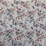 Tissu Fleur Satiné Floral Rose Poudré - Ribes y Casals