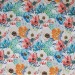 Tissu Stretch Flamenco Fleurs Aquarelle Blanc - Ribes y Casals