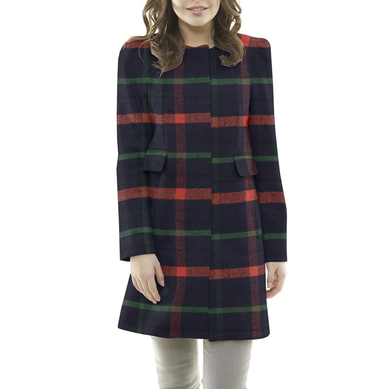 Tissu Manteau Flanelle Carreaux Rouge - Ribes y Casals