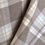Flanelle Carreaux Bleu Ciel Marron - Ribes y Casals