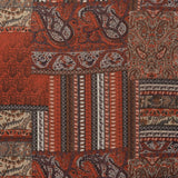 Gaze Imprimée Mosaique Paisley Rouge - Ribes y Casals