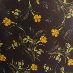 Gase Fleurs Fond Marron Chocolat - Ribes y Casals