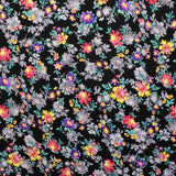 Georgette Imprimée Kimono Noir - Ribes y Casals