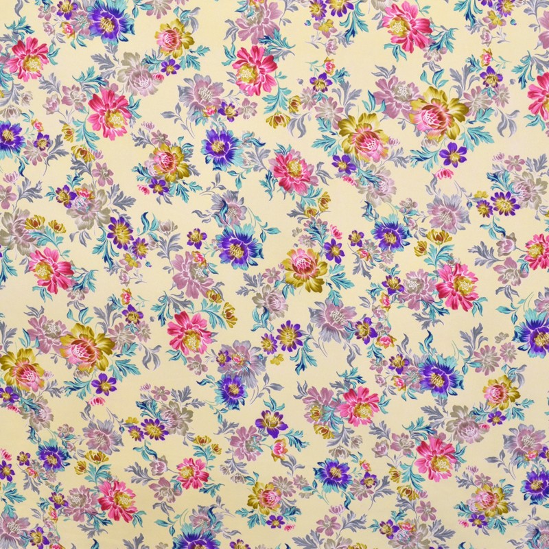 Georgette Imprimée Kimono Vanille - Ribes y Casals