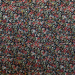 Tissu Georgette Viscose Floral Noir - Ribes y Casals