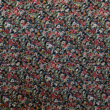 Tissu Georgette Viscose Floral Noir - Ribes y Casals