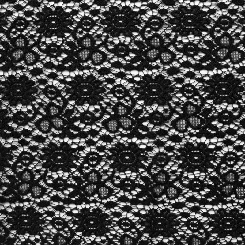 Guipure Marguerites Noir - Ribes y Casals