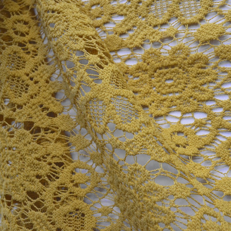 Guipure Marguerites Ocre - Ribes y Casals