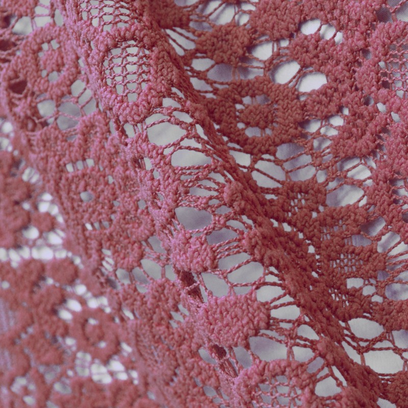 Guipure Marguerites Rose Pâle - Ribes y Casals