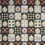 Tissu Guirlande Noël Gris - Ribes y Casals