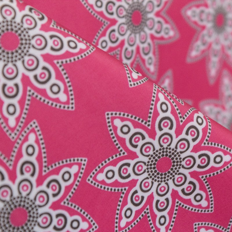 Tissu Imperméable Mandala Fuchsia - Ribes y Casals