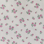Tissu Enfant En Coton Floral Rayé - Ribes y Casals
