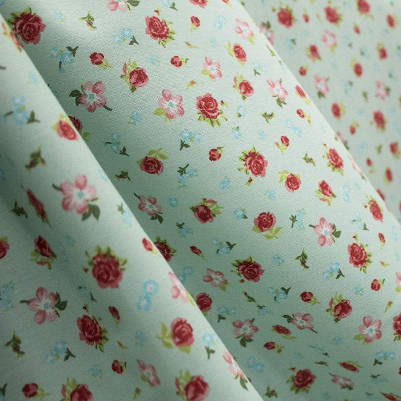 Tissu Enfant Bouquet Verd d'Eau - Ribes y Casals