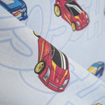 Tissu Enfant Hot Wheels Bleu - Ribes y Casals