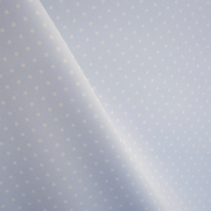 Tissu Piqué à Pois Fond Céleste 4mm - Ribes y Casals