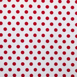 Tissu Piqué à Pois Rouge 15mm - Ribes y Casals