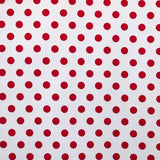 Tissu Piqué à Pois Rouge 15mm - Ribes y Casals