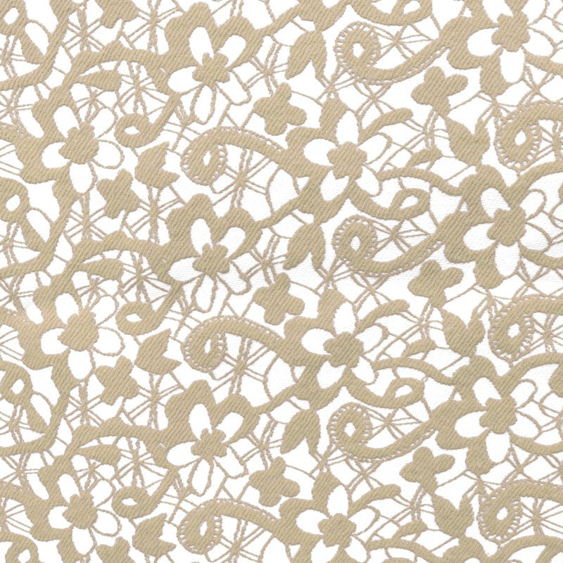 Tissu Jacquard Fancy Écru - Ribes y Casals