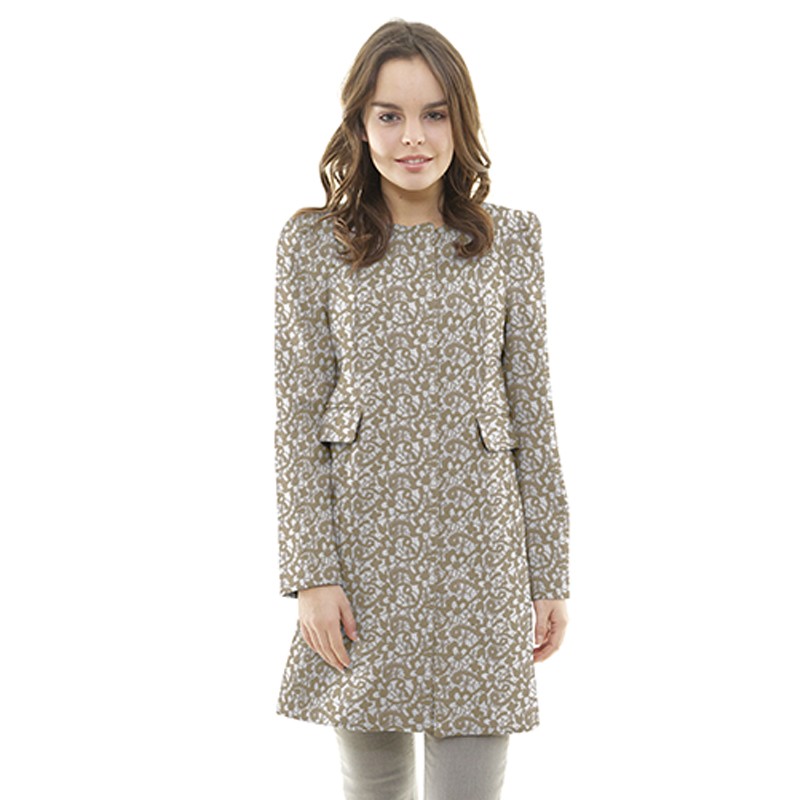 Tissu Jacquard Fancy Écru - Ribes y Casals