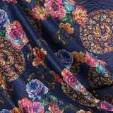 Tissu Jacquard Japan Bleu Électrique - Ribes y Casals