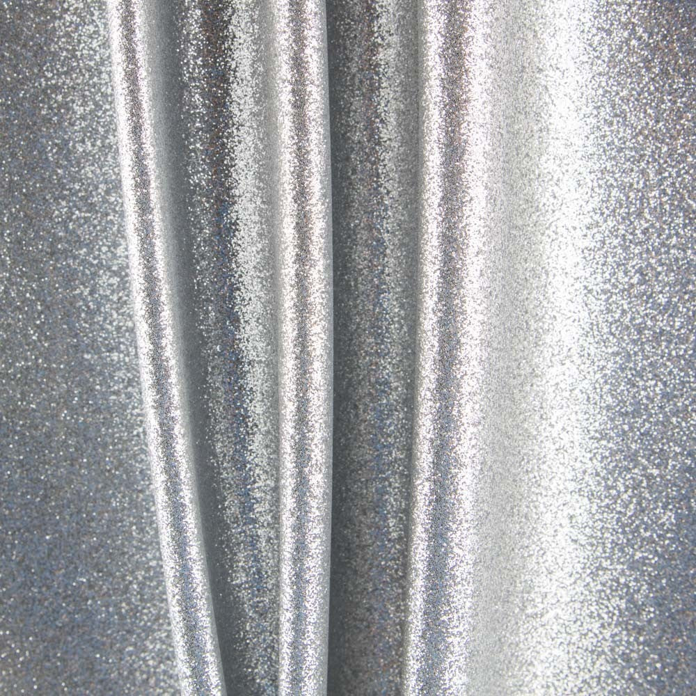Retal Tela Lamé Glitter Plata 95x90 cm - Ribes y Casals