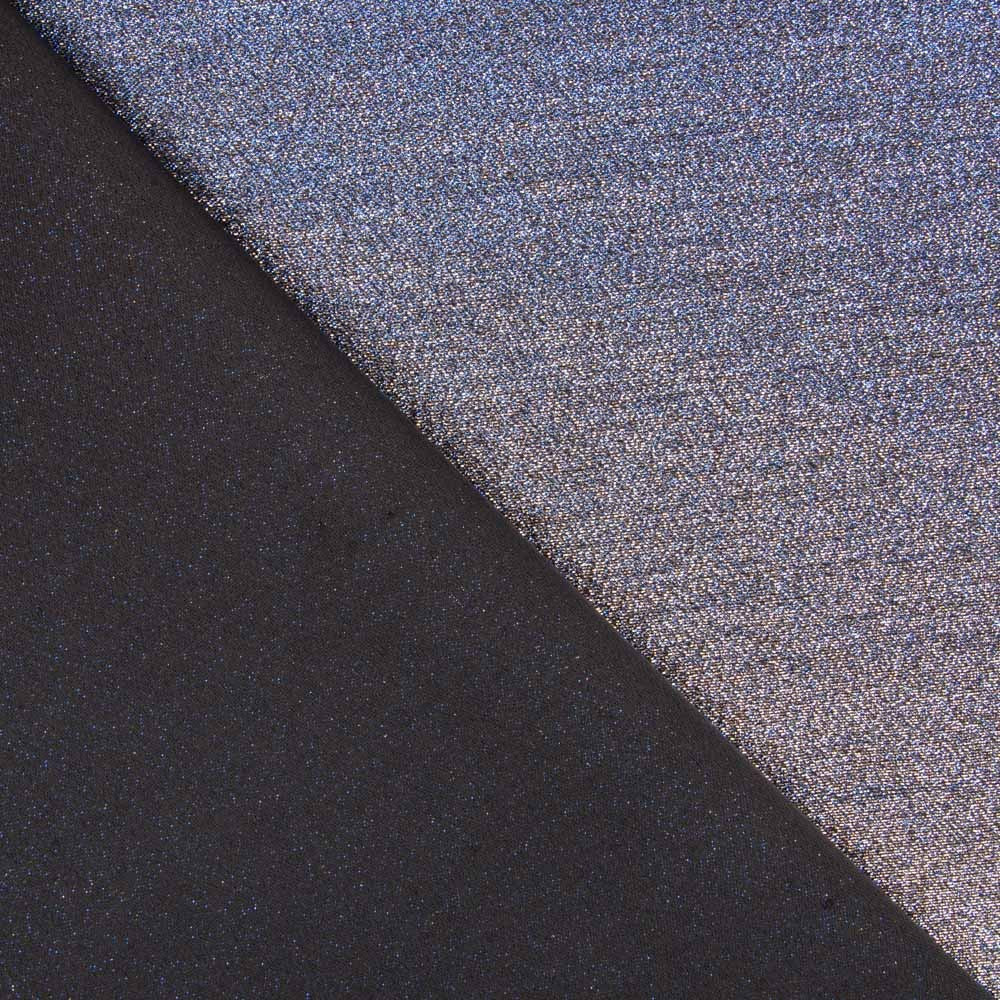 Tissu Lamé Tournesol Bleu Soutenu - Ribes y Casals