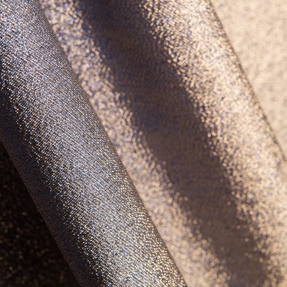 Tissu Lamé Tournesol Bleu Soutenu - Ribes y Casals