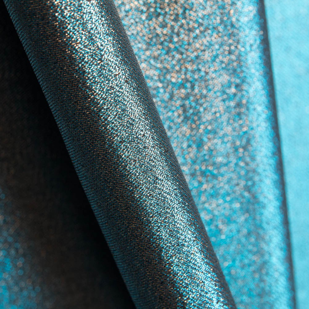 Tissu Lamé Tournesol Bleu Clair - Ribes y Casals