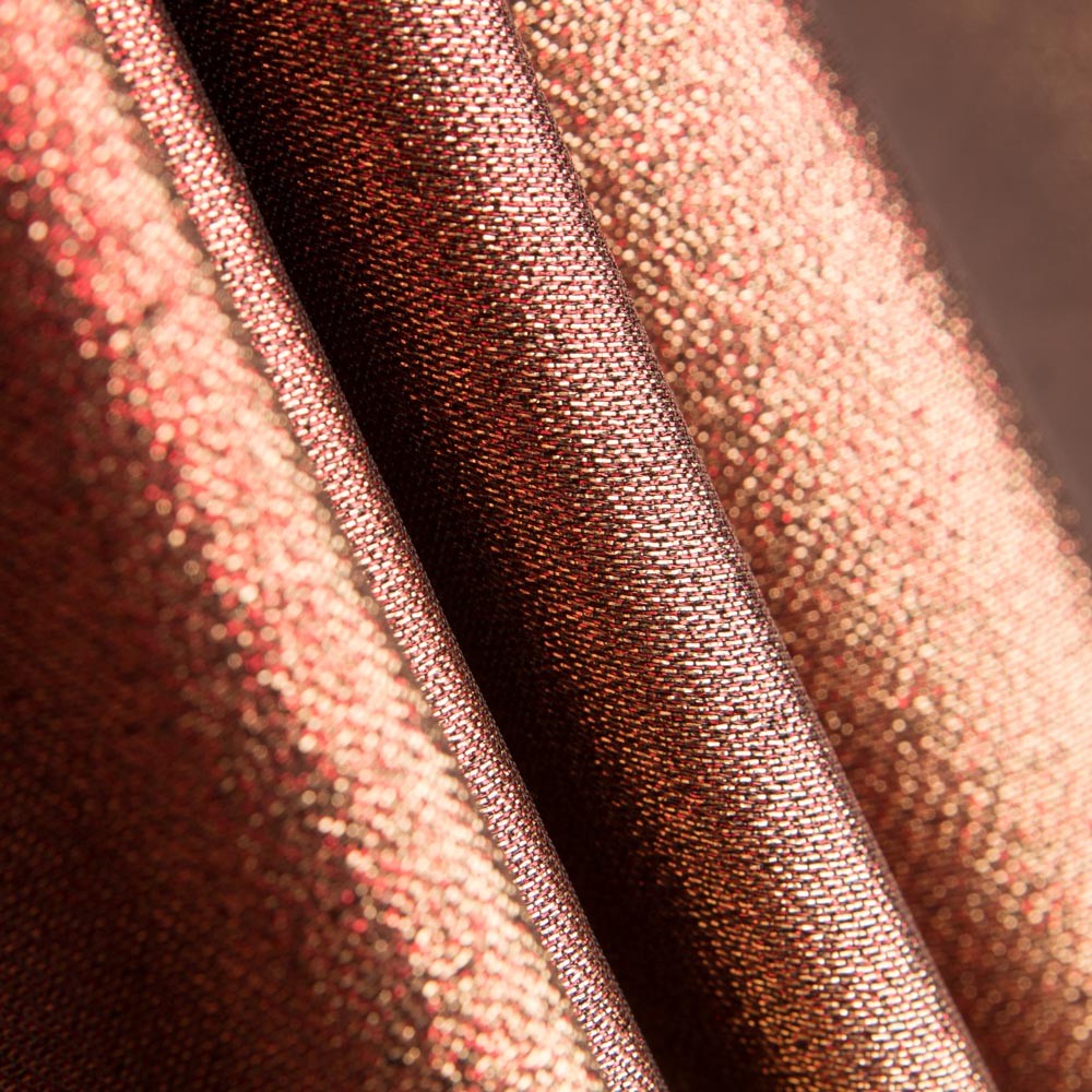 Tissu Lamé Tournesol Rouge - Ribes y Casals