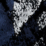 Tissu Paillettes Double Face Marine-Argent - Ribes y Casals
