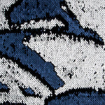 Tissu Paillettes Double Face Marine-Argent - Ribes y Casals