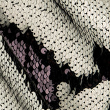 Tissu Double Face Sequin Noir-Blanc - Ribes y Casals