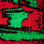 Paillettes double face vert-rouge - Ribes y Casals