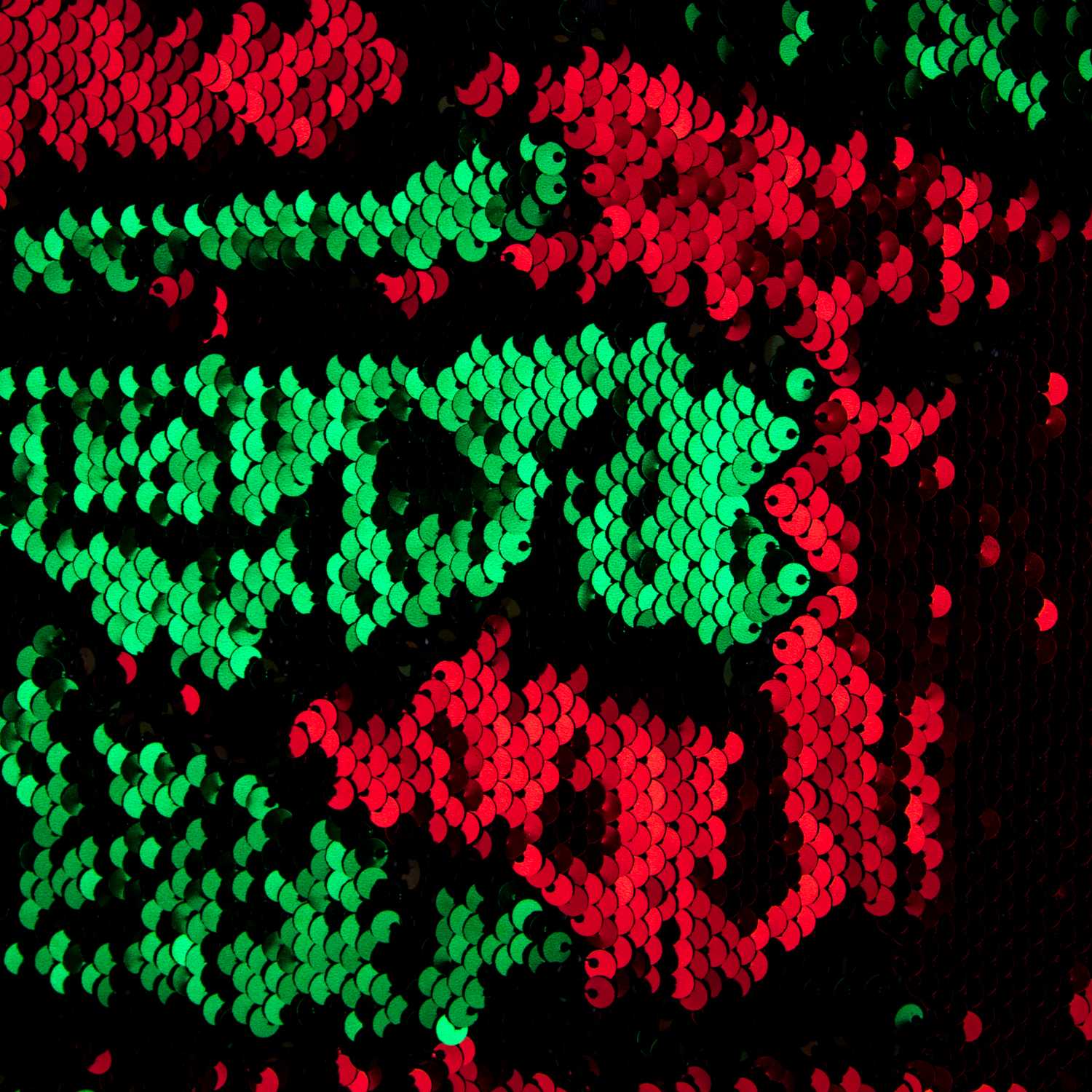 Paillettes double face vert-rouge - Ribes y Casals