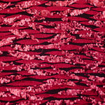 Tissu Sequins Feuilles Rouge - Ribes y Casals