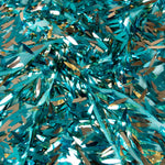 Tissu Paillettes Plumes Aigue-Marine - Ribes y Casals