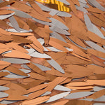 Tissu Paillettes Plumes Cuivre - Ribes y Casals