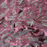 Tissu Paillettes Plumes Rose - Ribes y Casals
