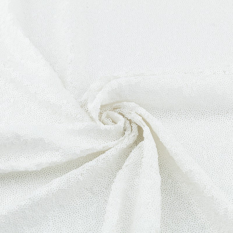 Tissu Paillette Spandex Blanc - Ribes y Casals