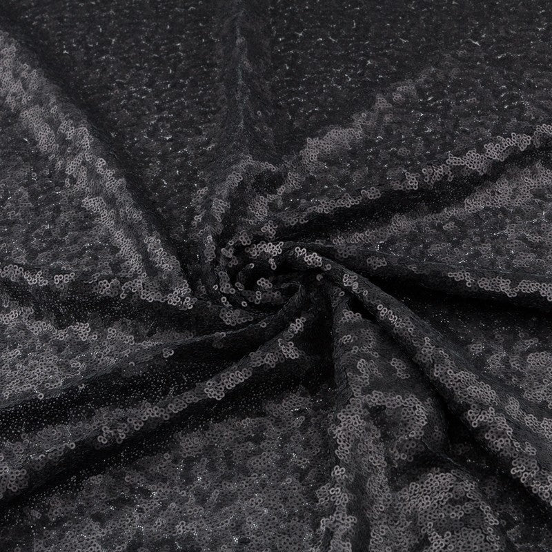 Tissu Paillette Spandex Noir - Ribes y Casals