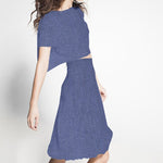 Tissu Lin Marine - Ribes y Casals